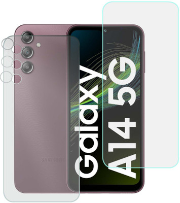 MOKPLZ Front and Back Screen Guard for SAMSUNG GALAXY A14 5G(Pack of 3)