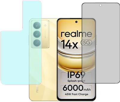 SPRITZEN Front and Back Screen Guard for Realme 14x 5G(Pack of 2)
