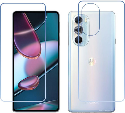 DVTECH Front and Back Screen Guard for 9H Crystal Clear Front And Carbon Fiber BackMotorola Edge X30(Pack of 1)