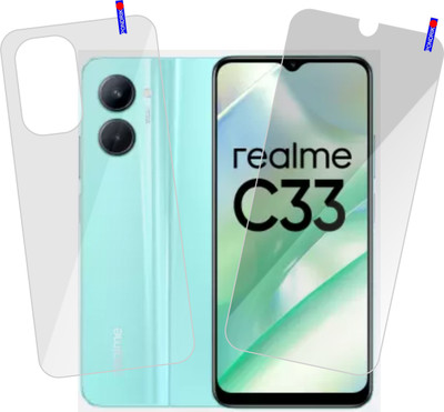 PONDRIK Front and Back Screen Guard for realme C33(Pack of 2)