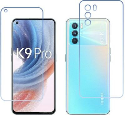 DVTECH Front and Back Screen Guard for 9H Crystal Clear Front And Carbon Fiber BackOppo K9 Pro(Pack of 1)