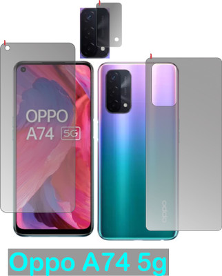 chakoor Front and Back Screen Guard for OPPO A74 5G(Pack of 3)