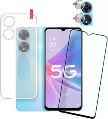 ICROMECK Front and Back Tempered Glass for Oppo A78 5G(Pack of 2)
