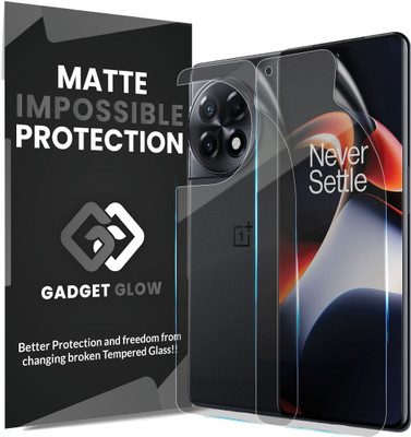 Gadget Glow Front and Back Screen Guard for OnePlus 11R 5G, 1+ 11R 5G, 4 Layer Unbreakable Membrane with Easy Installation(Pack of 1)