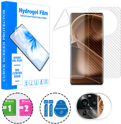 SOMTONE Front and Back Screen Guard for Oppo Find X6 Pro (1 HYDROGEL SCREEN PROTECTOR WITH 1 CARBON FIBER SKIN AND 1 CAMERA LENS PROTECTOR)(Pack of 1)
