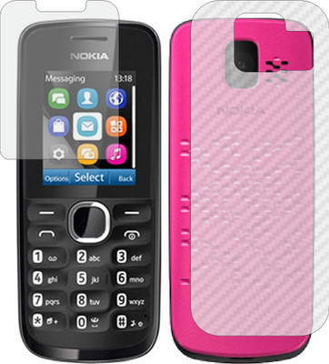 ZINGTEL Front and Back Screen Guard for NOKIA 110 (Front Matte Finish & Back 3d Carbon Fiber)(Pack of 2)