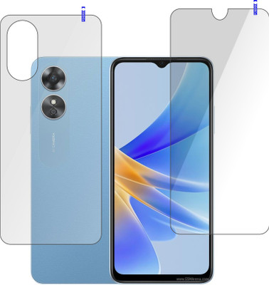 PONDRIK Front and Back Screen Guard for OPPO A17(Pack of 2)