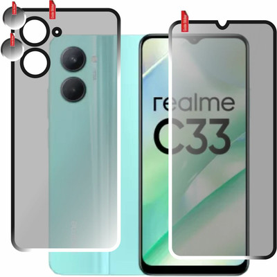 chakoor Front and Back Screen Guard for Realme C33(Pack of 3)