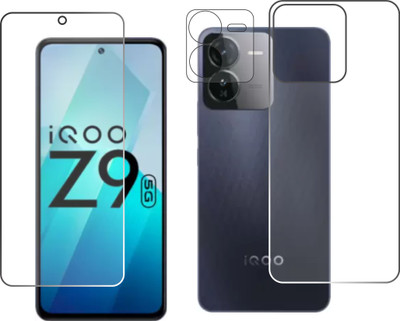 chakoor Front and Back Tempered Glass for IQOO Z9 5g(Pack of 3)