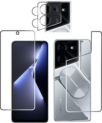 chakoor Front and Back Screen Guard for tecno pova 5 pro 5g(Pack of 3)
