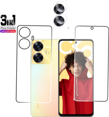 chakoor Front and Back Screen Guard for REALME C55 ,REALME NARZO N55(Pack of 3)