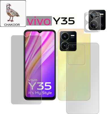 chakoor Front and Back Screen Guard for vivo y35 5g(Pack of 3)