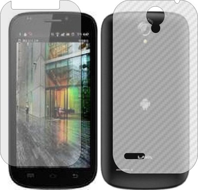 ZINGTEL Front and Back Screen Guard for LAVA IRIS 501 (Front Matte Finish & Back 3d Carbon Fiber)(Pack of 2)