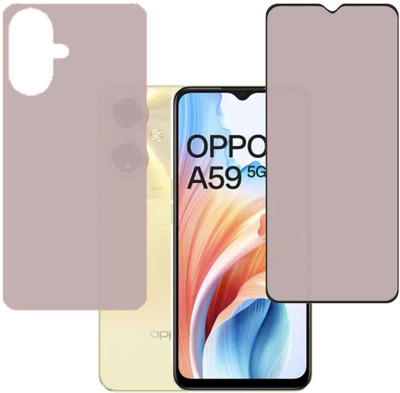 SPRITZEN Front and Back Screen Guard for Oppo A59 5G(Pack of 2)