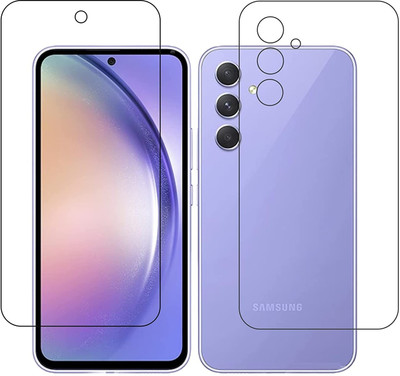 VOSKI Front and Back Screen Guard for Samsung Galaxy A54 Front & Back Flexible Impossible Guard (Not Tempered Glass)(Pack of 1)