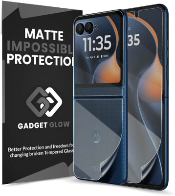 Gadget Glow Front and Back Screen Guard for Motorola Razr 60 5G, Razr 60 5G, 4 Layer Unbreakable Membrane with Easy Installation(Pack of 1)
