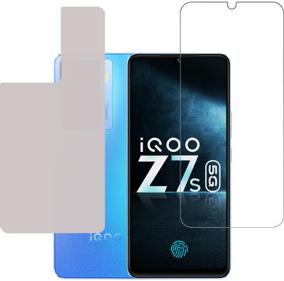 SPRITZEN Front and Back Screen Guard for iQOO Z7s 5G(Pack of 2)