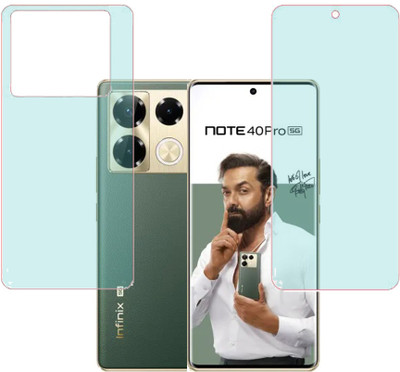 KARTRAY Front and Back Screen Guard for Infinix Note 40 Pro 5G, Matte(Pack of 2)