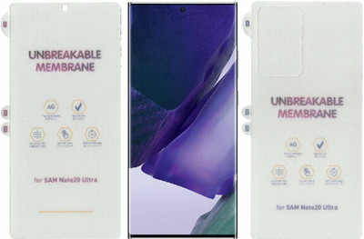 ELEF Front and Back Screen Guard for Samsung Galaxy Note 20 Ultra Matte Unbreakable Membrane Front Back Screen Guard(Pack of 1)