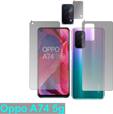 chakoor Front and Back Screen Guard for OPPO A74 5G(Pack of 3)