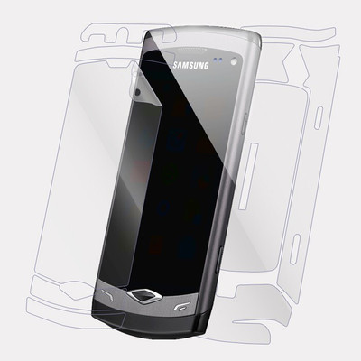 Asmart Front and Back Screen Guard for Samsung Wave S8500 (Mobile)(Pack of 1)