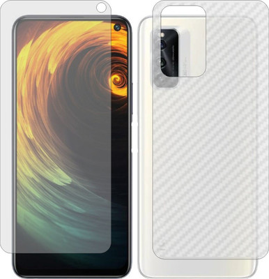 ZINGTEL Front and Back Screen Guard for VIVO IQOO NEO5 LITE (Front Matte Finish & Back 3d Carbon Fiber)(Pack of 2)