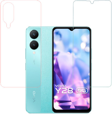 SPRITZEN Front and Back Screen Guard for Vivo Y28 5G(Pack of 2)