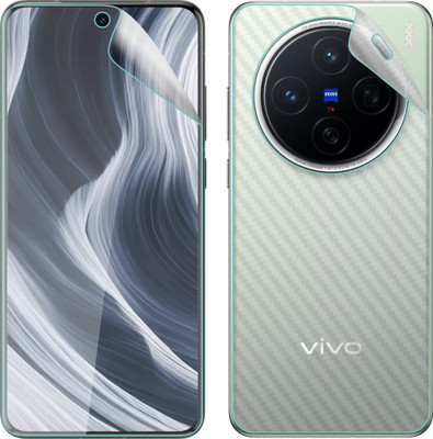 Ten To 11 Front and Back Screen Guard for ViVO X200, ViVO X200 [Back Carbon Fiber](Pack of 2)