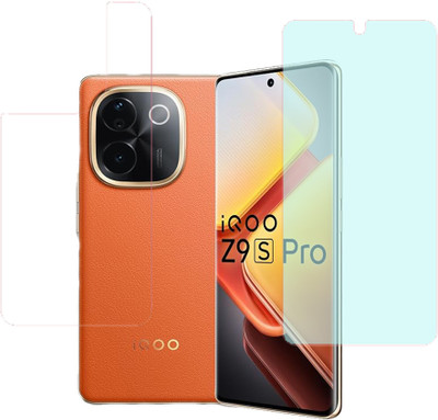 SPRITZEN Front and Back Screen Guard for iQOO Z9s Pro 5G, Front Matte Back Clear(Pack of 2)