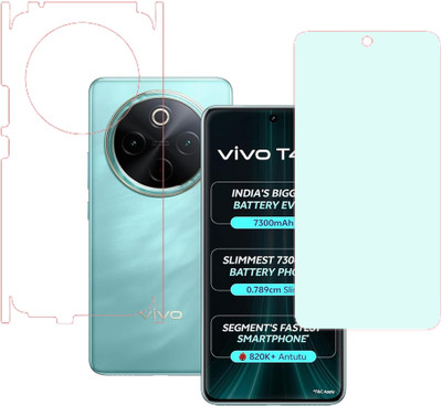 SPRITZEN Front and Back Screen Guard for vivo T4 5G, Front Matte Back Clear(Pack of 2)
