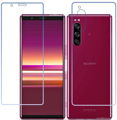 DVTECH Front and Back Screen Guard for 9H Crystal Clear Front And Carbon Fiber BackSony Xperia 5(Pack of 1)