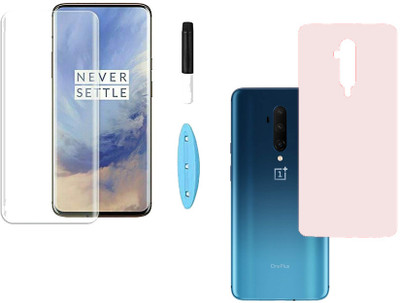 KARTRAY Front and Back Screen Guard for OnePlus 7T Pro, UV Glass(Pack of 2)