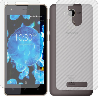 Mobling Front and Back Tempered Glass for Karbonn K9 Kavach(Pack of 2)