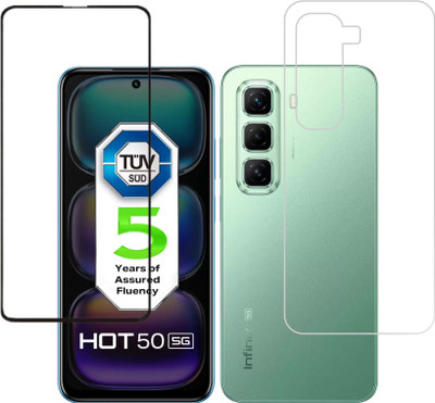Olonga Front and Back Screen Guard for Infinix Hot 50 5G, Hot 50 5G, Infinix Hot 50, HOt 50 5G(Pack of 2)