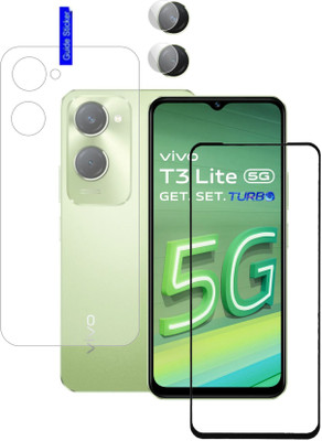 Olonga Front and Back Screen Guard for vivo T3 Lite 5G, T3 Lite 5G, Vivo T3 LIte, T3 lite, VivoT3 lite(Pack of 2)