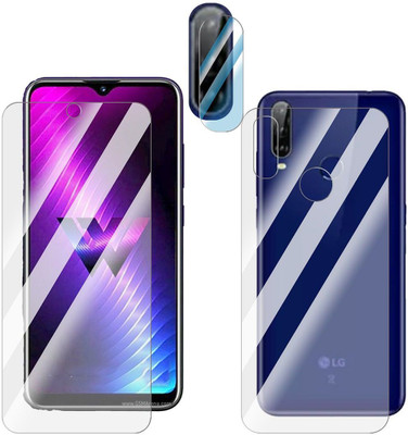 Enlinea Front and Back Screen Guard for LG W31 Front+Back+Camera (Glossy)(Pack of 3)