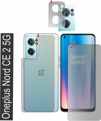 chakoor Front and Back Screen Guard for Oneplus Nord Ce 2 5G(Pack of 3)