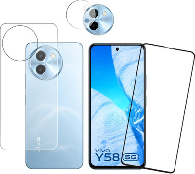 FINCH Front and Back Screen Guard for Vivo Y58 5G, Y58, Y58 5G vivo, Vivo Y58, Vivo Y58 5G(Pack of 2)