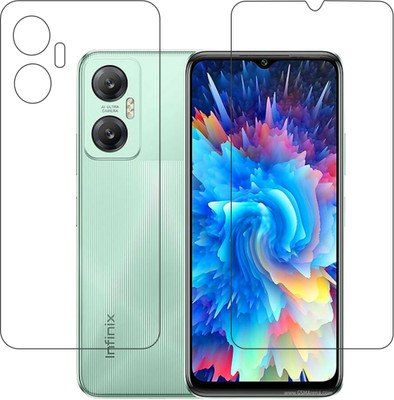 DVTECH Front and Back Screen Guard for 9H Crystal Clear Front And TPU BackInfinix Hot 20 5G(Pack of 1)
