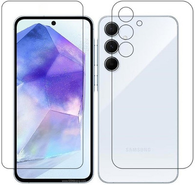 ISAAK Front and Back Screen Guard for Samsung Galaxy M35 5G Unbreakable Front and Back Screen Guard (COMBO PACK)(Pack of 2)