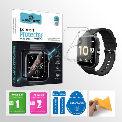 SOMTONE Front and Back Screen Guard for Pebble Prism Ultra 1.7 inch Smartwatch 2 PROTECTOR + 2 WIPES + 2 DUST REMOVAL STICKER + 1 WIPER(Pack of 2) SOMTONE Front and Back Screen Guard for Pebble Prism Ultra 1.7 inch Smartwatch 2 PROTECTOR + 2 WIPES + 2 DUST REMOVAL STICKER + 1 WIPER(Pack of 2)
