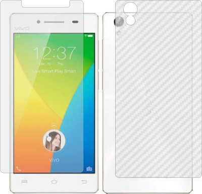 MOBART Front and Back Screen Guard for VIVO Y51 L (Front Matte Finish & Back 3d Carbon Fiber)(Pack of 2)