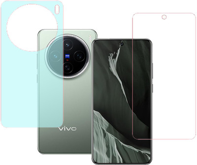 SPRITZEN Front and Back Screen Guard for Vivo X200 5G, Front Clear Back Matte(Pack of 2)