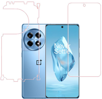 KARTRAY Front and Back Screen Guard for OnePlus 12R 5G(Pack of 2)