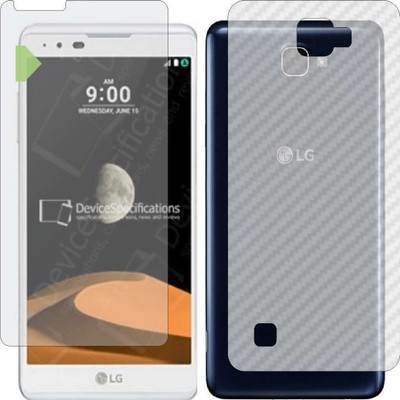 Mobling Front and Back Tempered Glass for LG X MAX(Pack of 2)