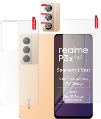TIT ART Front and Back Screen Guard for realme P3x 5G, P3x 5G, {CAMERA LENS}(Pack of 3)