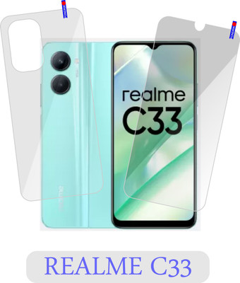 PONDRIK Front and Back Screen Guard for realme C33(Pack of 2)