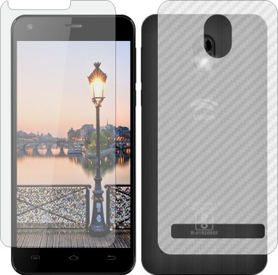 MOBART Front and Back Screen Guard for SWIPE KONNECT 5.1 ECO (Front Matte Finish & Back 3d Carbon Fiber)(Pack of 2)