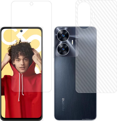 Vatsin Front and Back Screen Guard for Realme C55(Pack of 2)