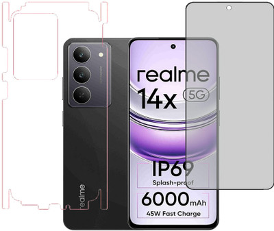 KARTRAY Front and Back Screen Guard for Realme 14x 5G(Pack of 2)